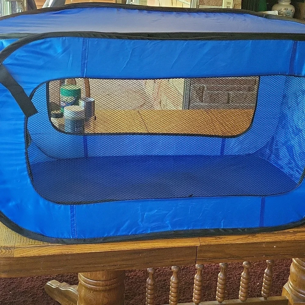 Pooch Pen. Blue and Black mesh